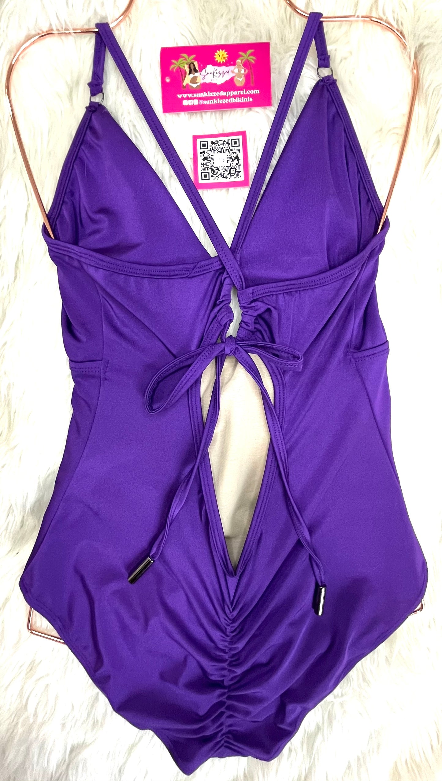 Purple One-Piece Swimsuit