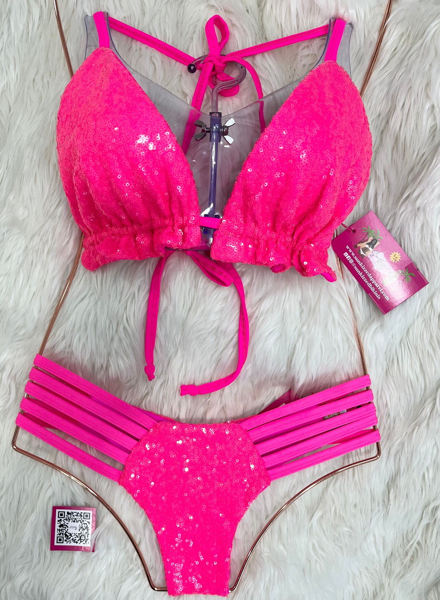 Pink Sequence Bikini