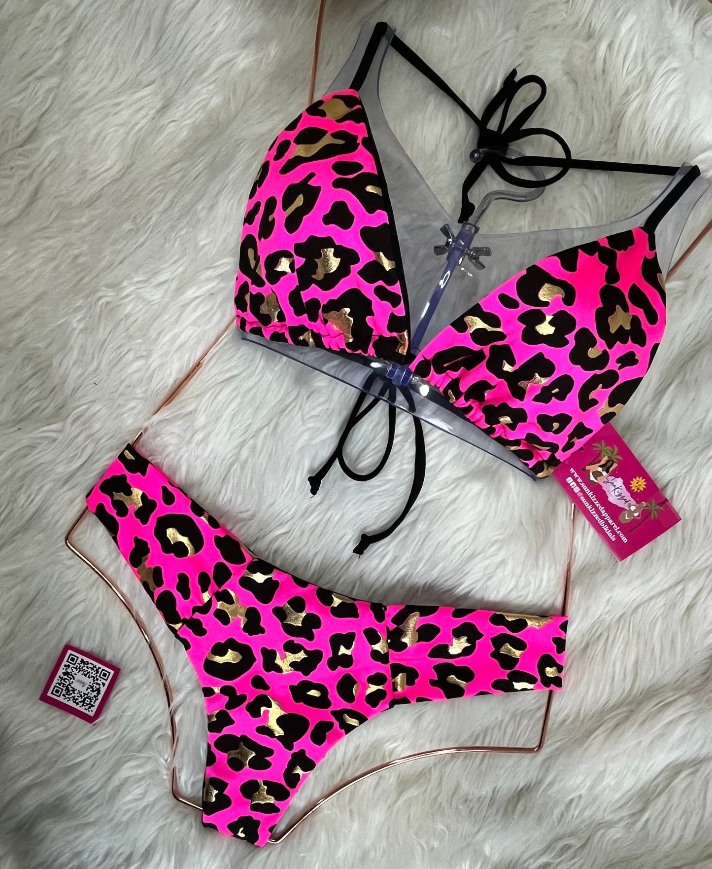 Pink Cheetah Bikini