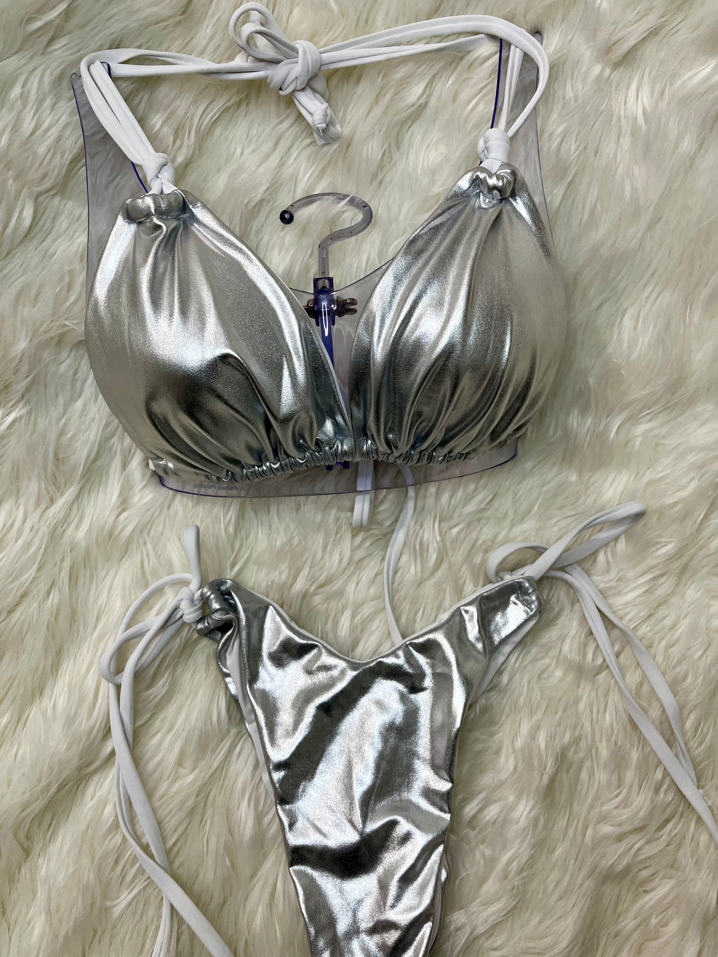 Brilliant silver Bikini