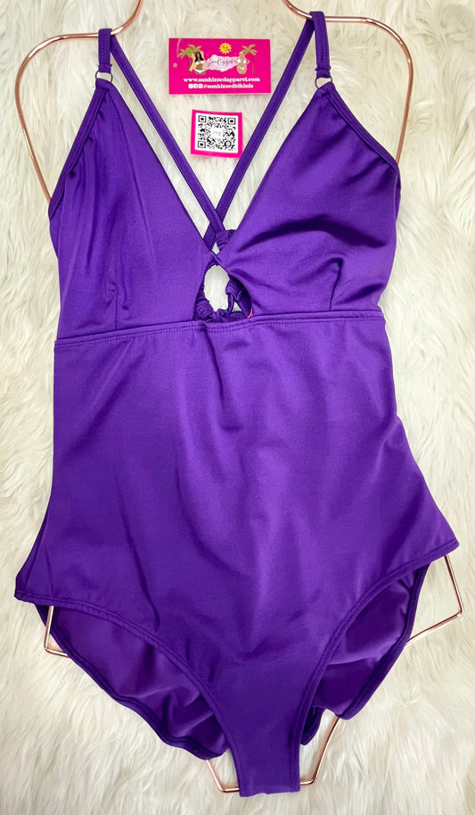 Purple One-Piece Swimsuit