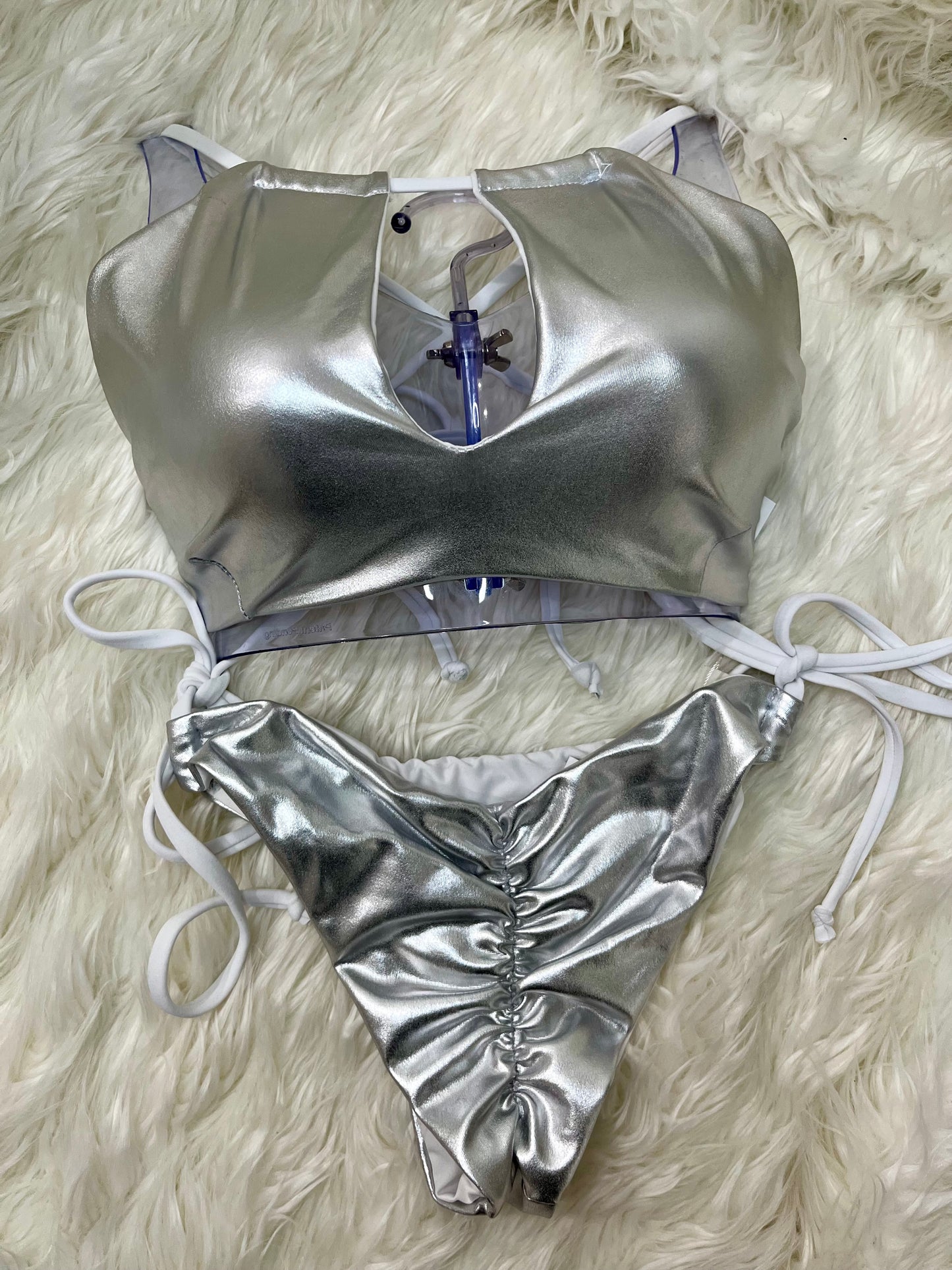 Brilliant silver Bikini