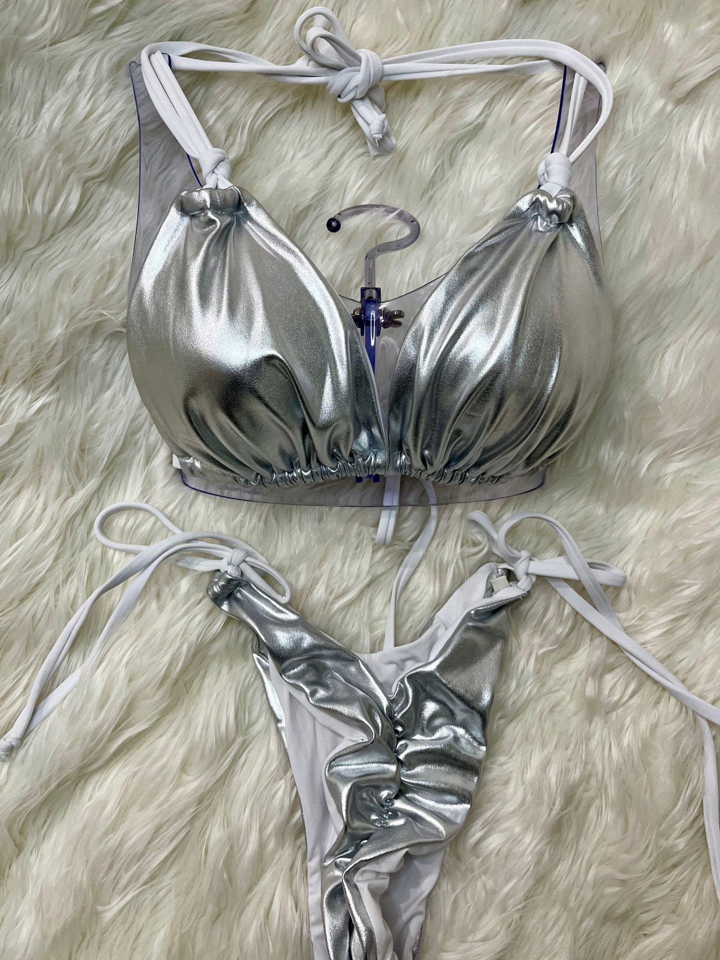 Brilliant silver Bikini