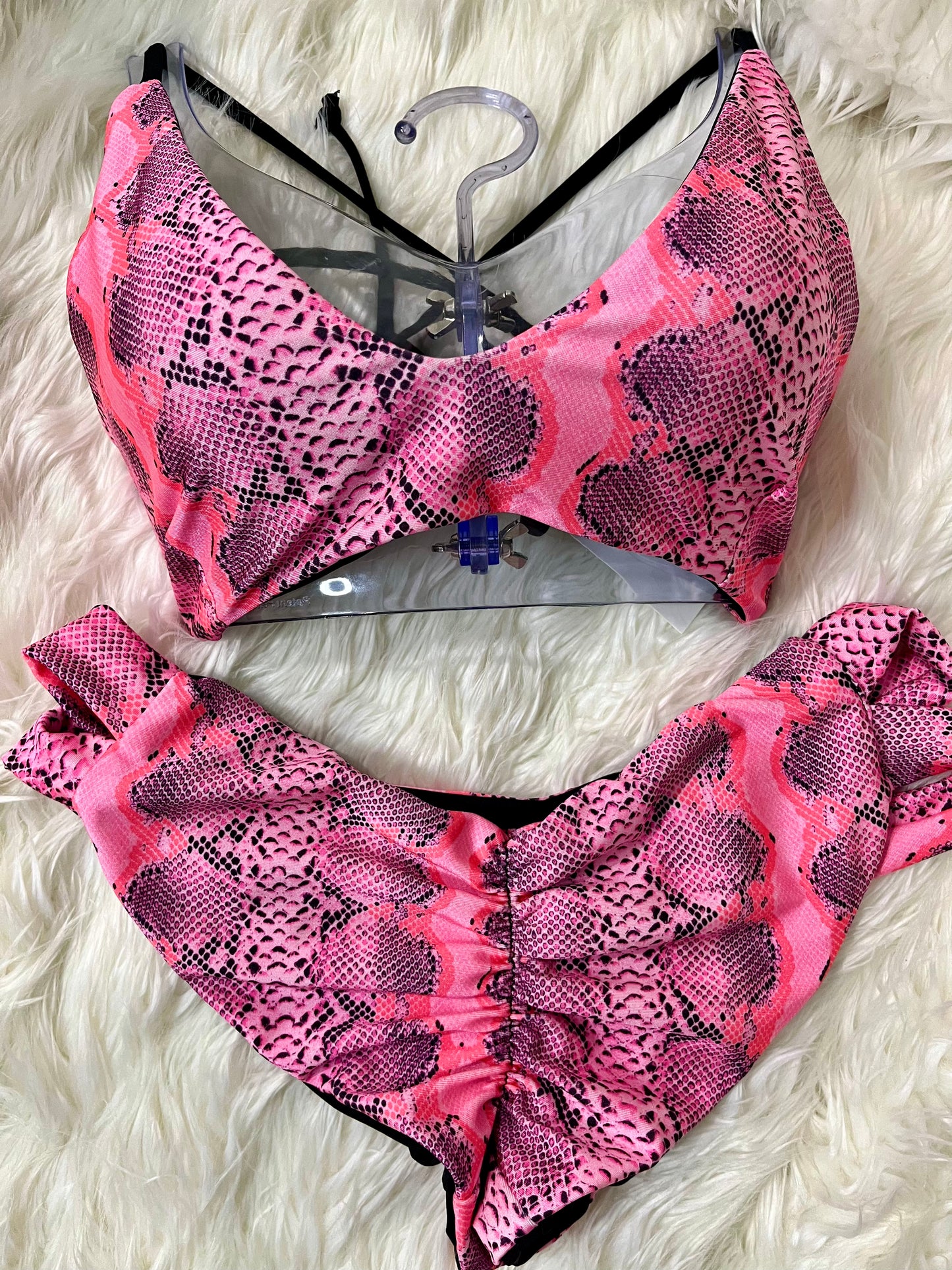 Pink snake print Bikini