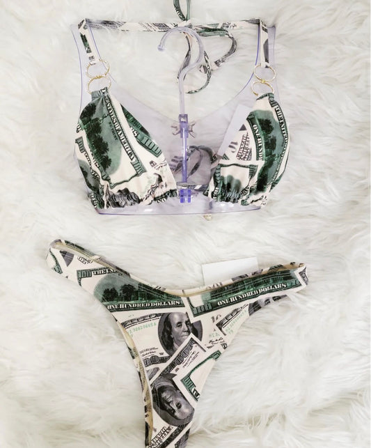 Money Print Bikini